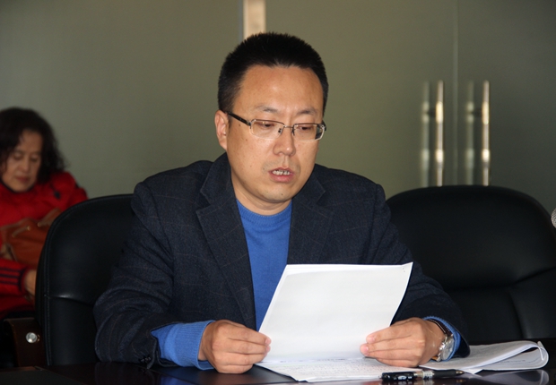 副经理宋辉为后勤系统教职工宣讲